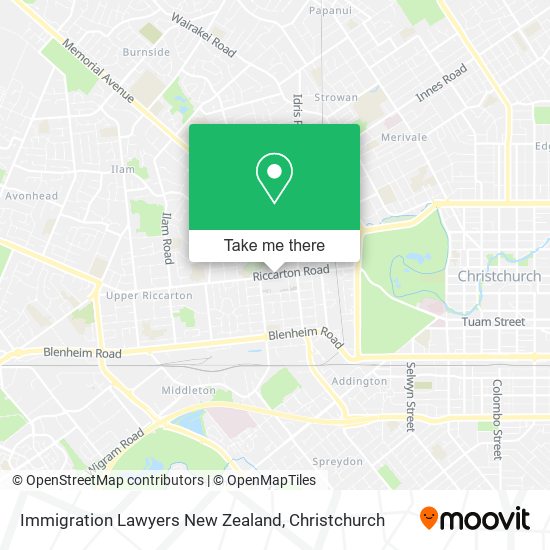 Immigration Lawyers New Zealand map