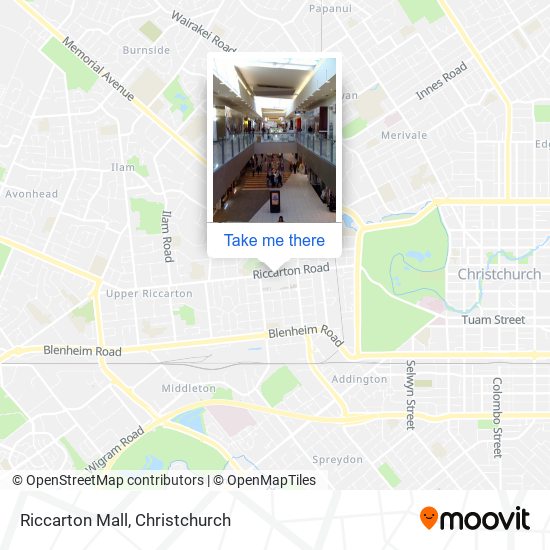 Riccarton Mall map