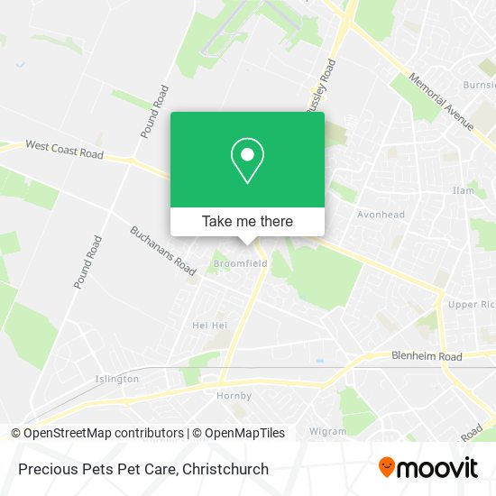 Precious Pets Pet Care map