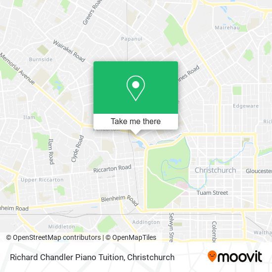 Richard Chandler Piano Tuition map