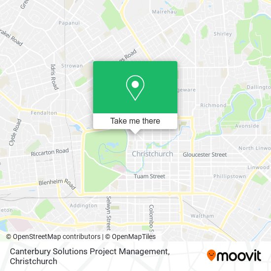 Canterbury Solutions Project Management map