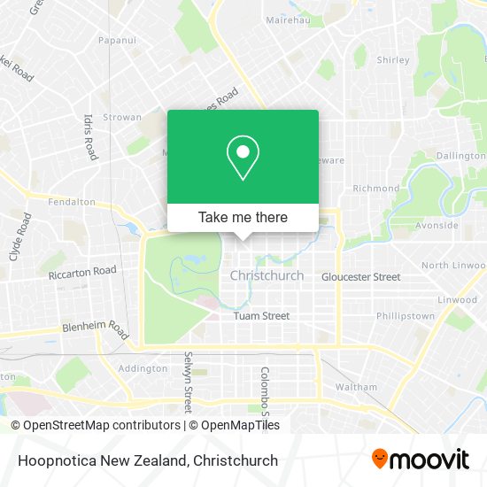 Hoopnotica New Zealand map