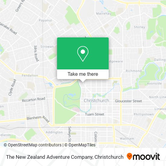 The New Zealand Adventure Company map