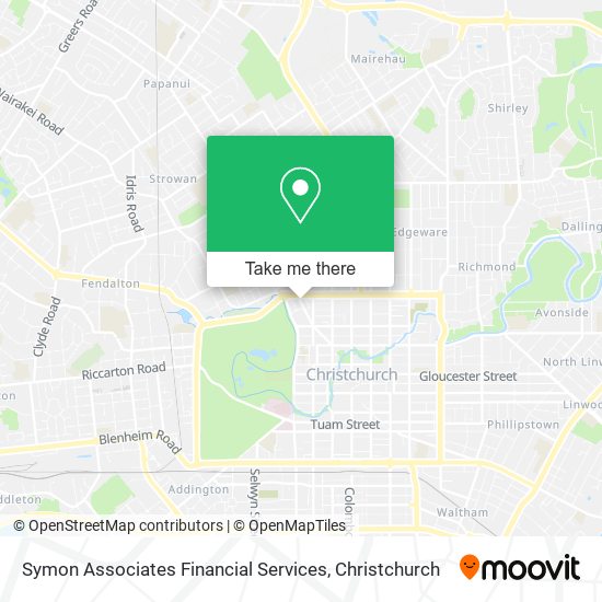 Symon Associates Financial Services map