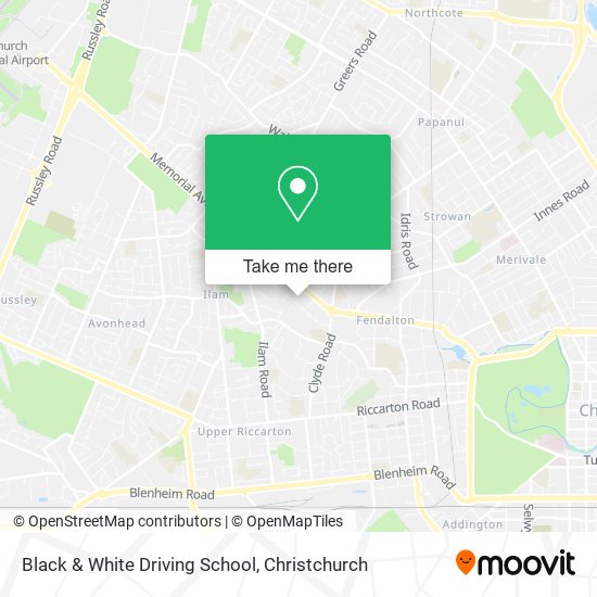 Black & White Driving School map