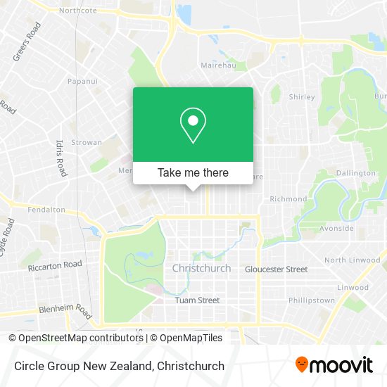 Circle Group New Zealand map