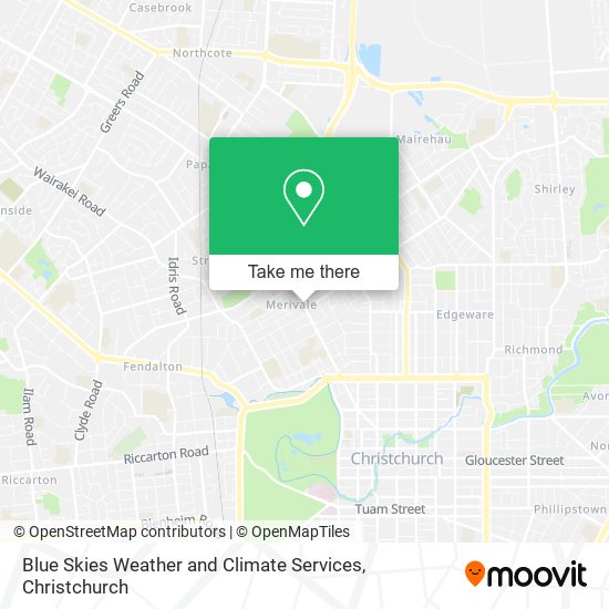 Blue Skies Weather and Climate Services map