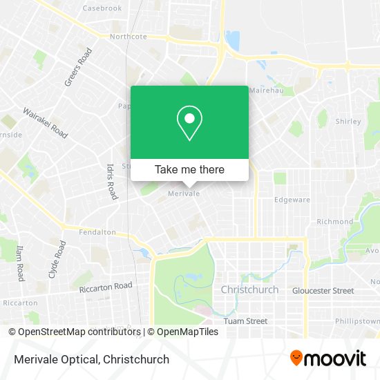 Merivale Optical map