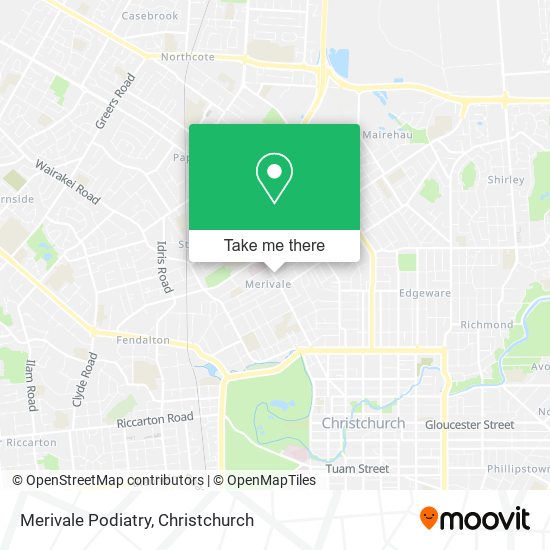 Merivale Podiatry map