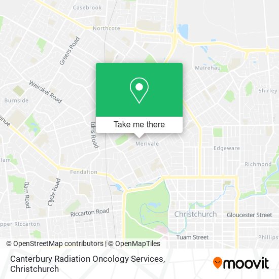 Canterbury Radiation Oncology Services map