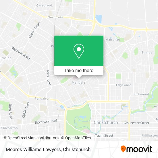 Meares Williams Lawyers map