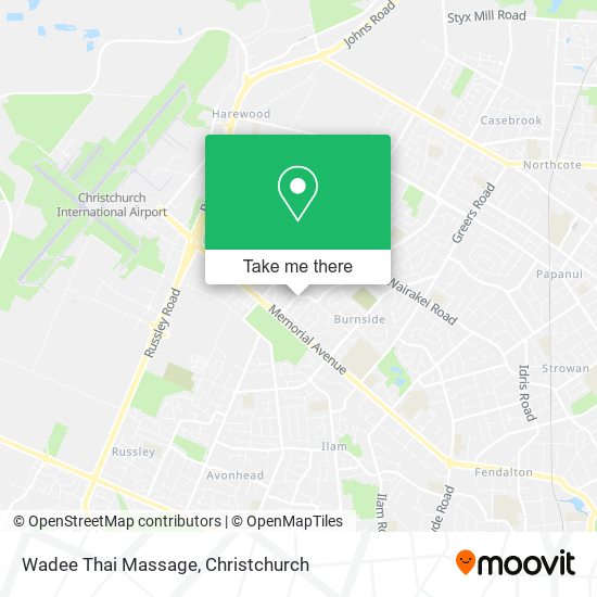 Wadee Thai Massage map