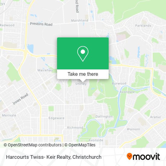 Harcourts Twiss- Keir Realty map