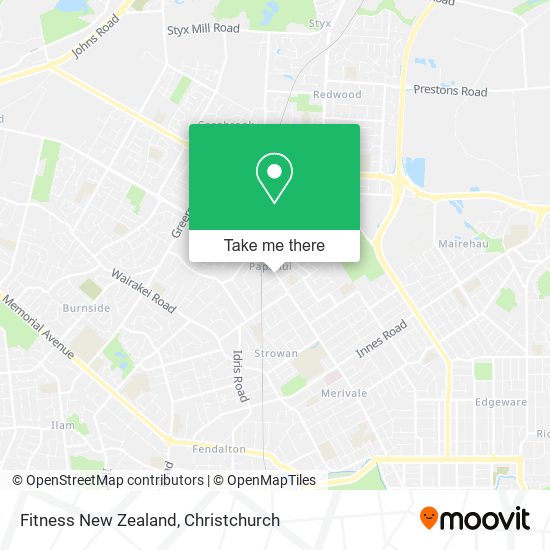 Fitness New Zealand map