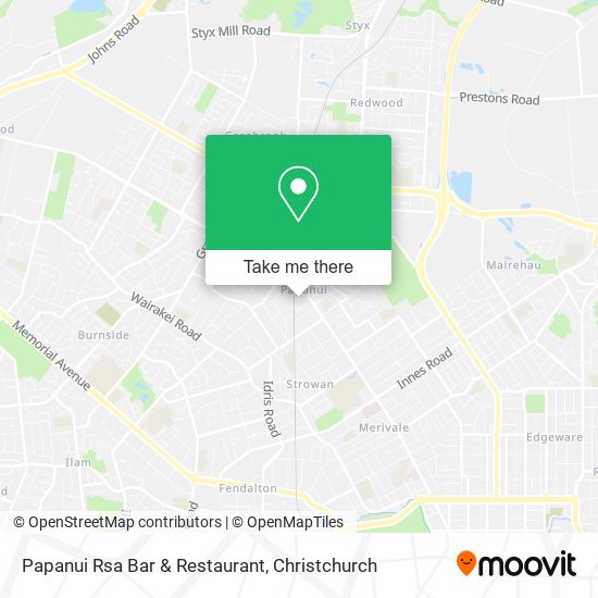 Papanui Rsa Bar & Restaurant map