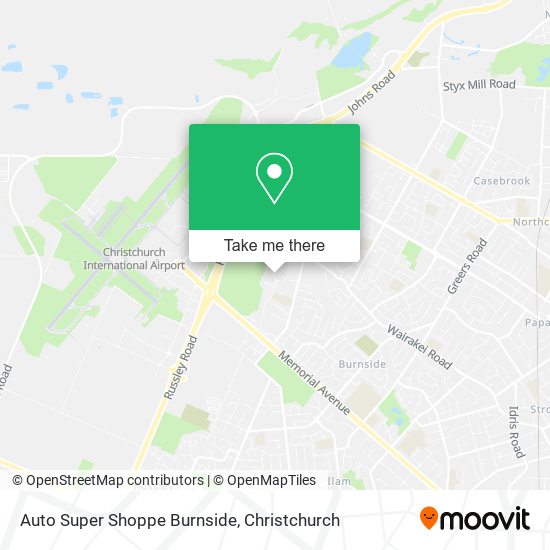 Auto Super Shoppe Burnside map