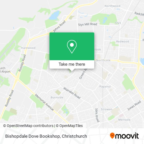 Bishopdale Dove Bookshop map