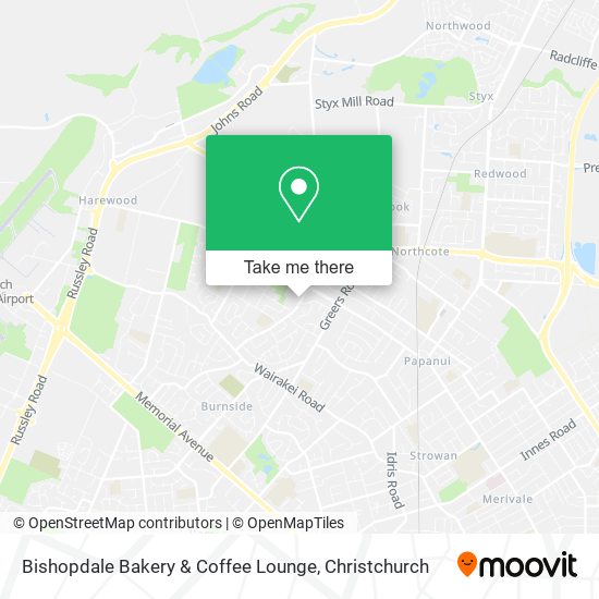 Bishopdale Bakery & Coffee Lounge map