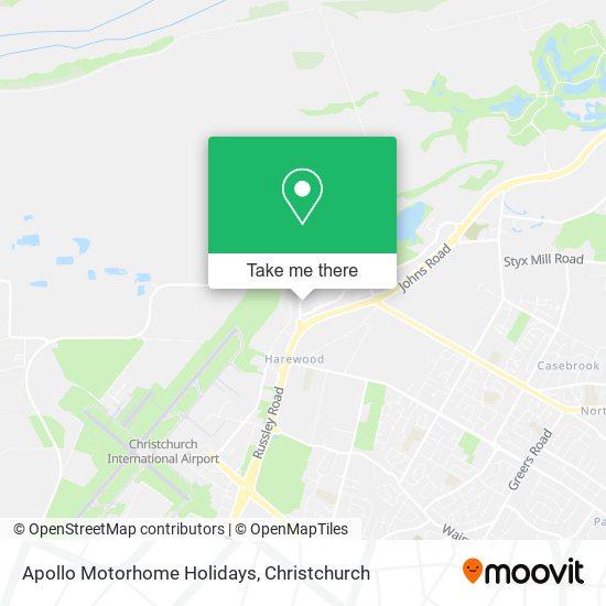 Apollo Motorhome Holidays map