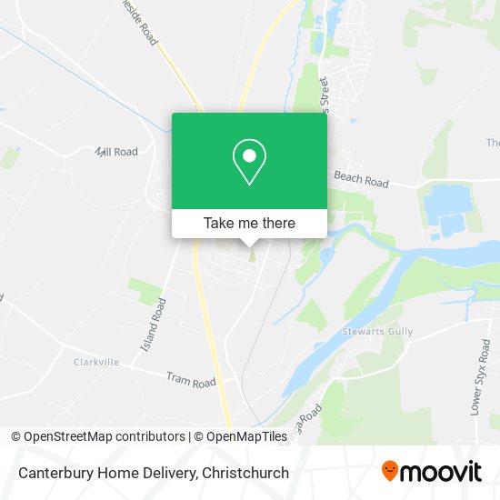 Canterbury Home Delivery map