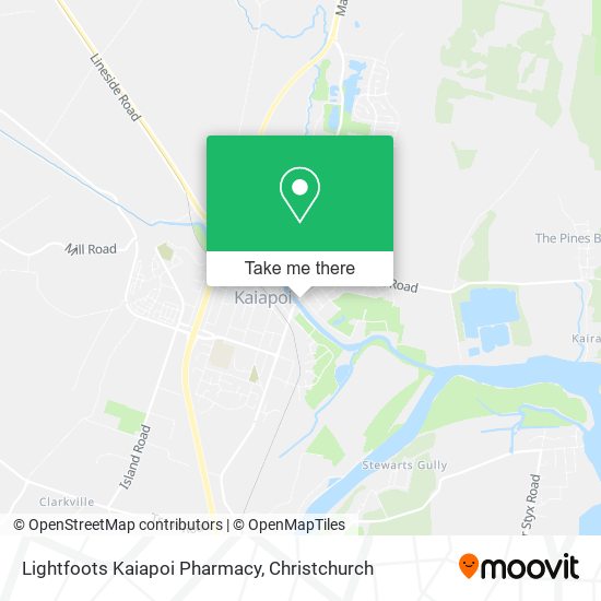 Lightfoots Kaiapoi Pharmacy map