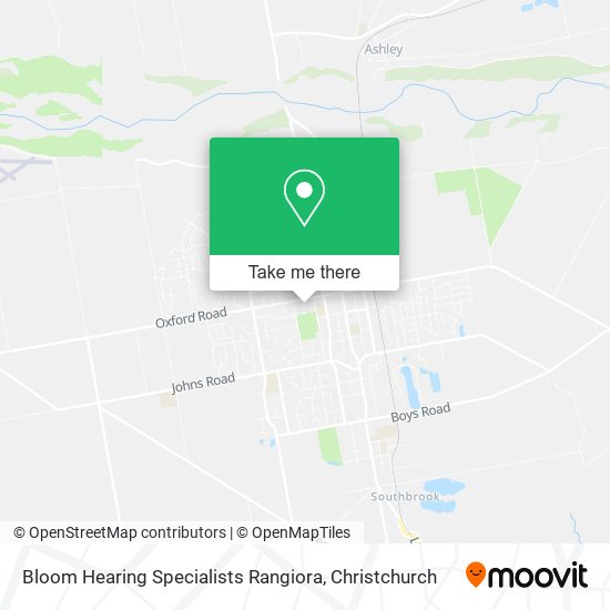 Bloom Hearing Specialists Rangiora map