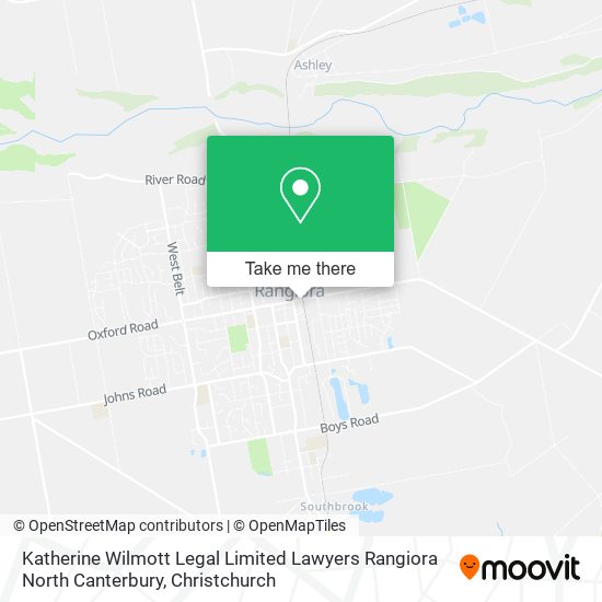 Katherine Wilmott Legal Limited Lawyers Rangiora North Canterbury map