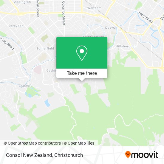 Consol New Zealand map