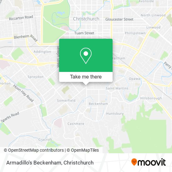 Armadillo's Beckenham map