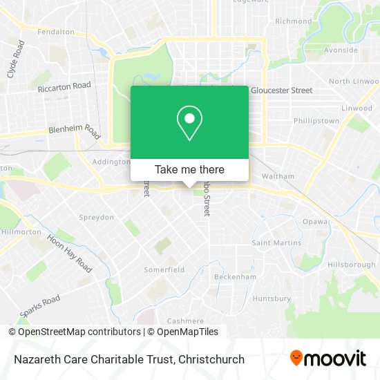 Nazareth Care Charitable Trust map