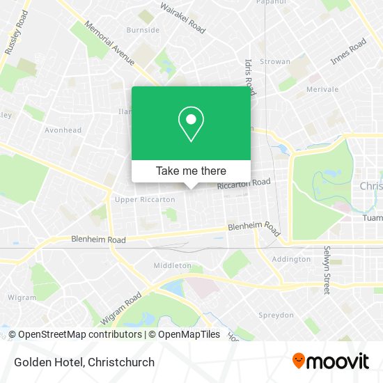 Golden Hotel map