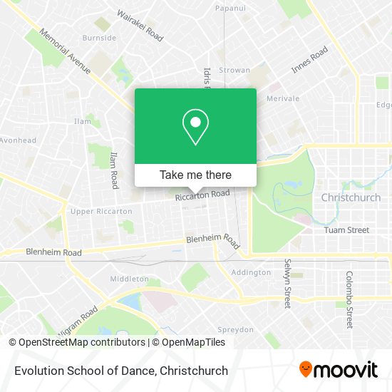 Evolution School of Dance map