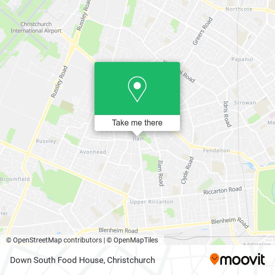 Down South Food House map