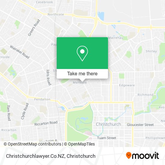 Christchurchlawyer.Co.NZ map