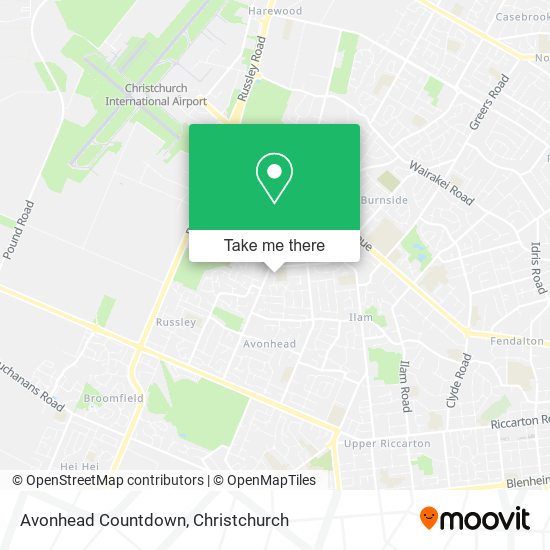 Avonhead Countdown map