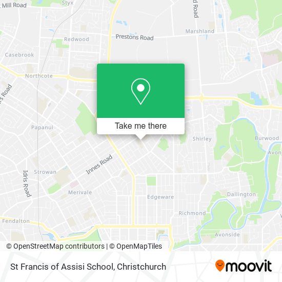 St Francis of Assisi School map