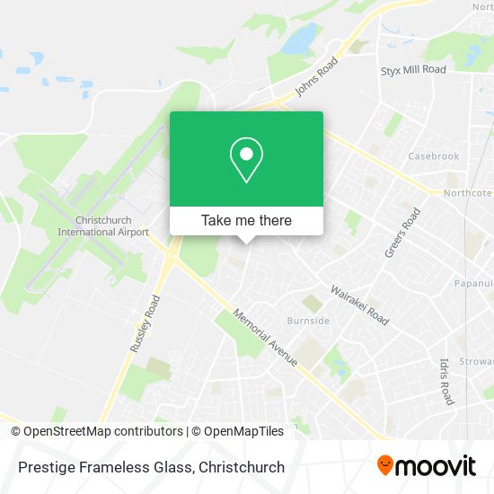 Prestige Frameless Glass map