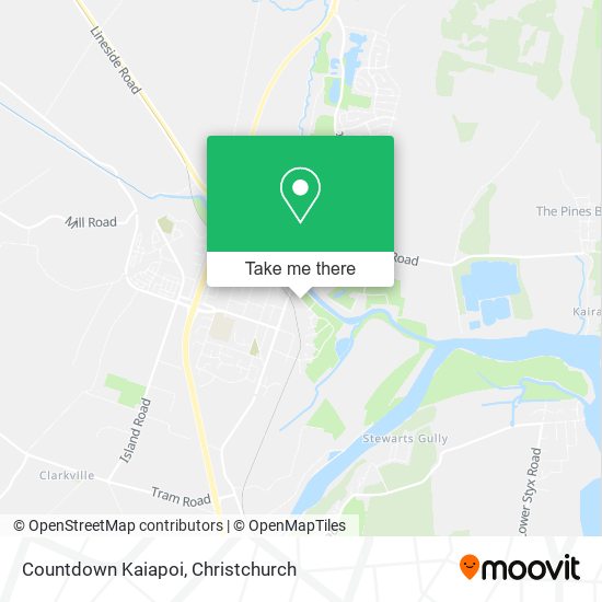 Countdown Kaiapoi map