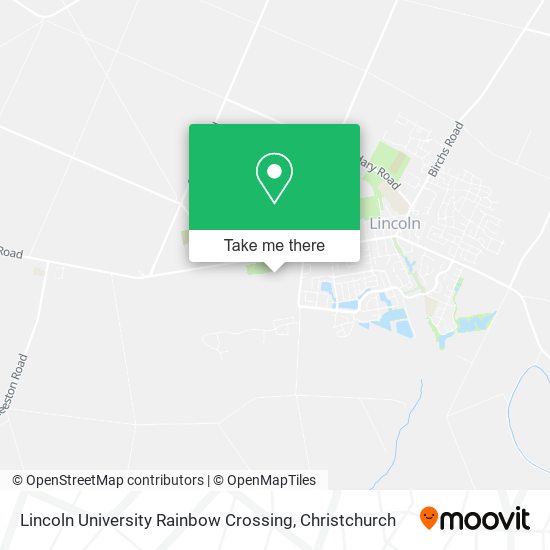 Lincoln University Rainbow Crossing map