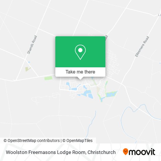 Woolston Freemasons Lodge Room map