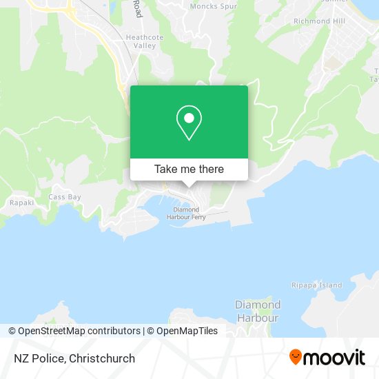 NZ Police map