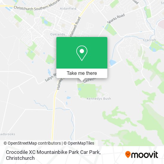 Crocodile XC Mountainbike Park Car Park map