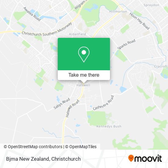 Bjma New Zealand map