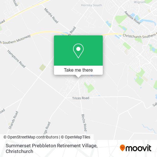 Summerset Prebbleton Retirement Village map