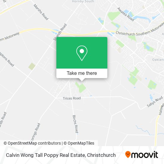 Calvin Wong Tall Poppy Real Estate map