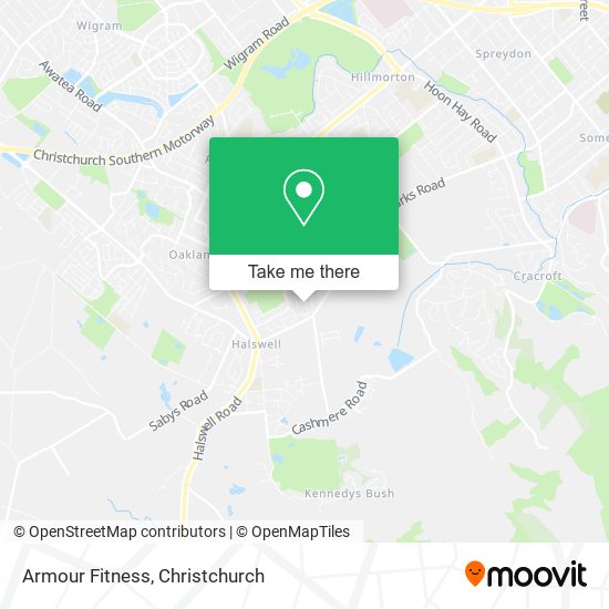 Armour Fitness map