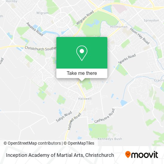 Inception Academy of Martial Arts map