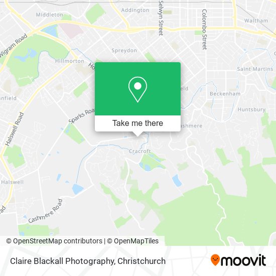 Claire Blackall Photography map