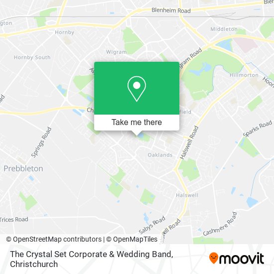 The Crystal Set Corporate & Wedding Band map