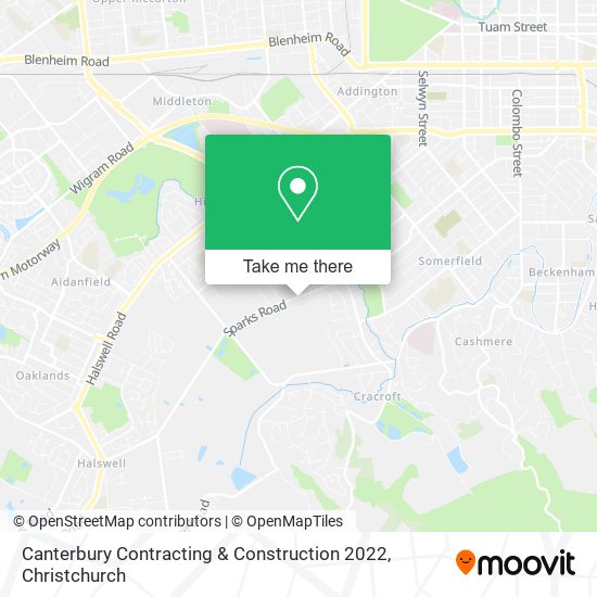 Canterbury Contracting & Construction 2022 map